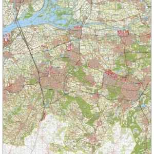 Topografische Kaart TOP50 (Tilburg, Breda, Dordrecht, Oosterhout, Etten-Leur, Waalwijk)