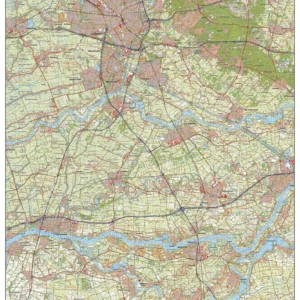 Topografische Kaart TOP50 (Utrecht, Nieuwegein, Zeist, Houten, Tiel, Maarssen)